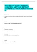 NLN NEX CHEMISTRY 2025 EXAM QUESTIONS & DTAILED CORRECT ANSWERS PASSED ALREADY GRADED A&plus;