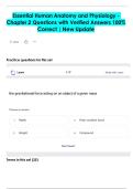 Essential Human Anatomy and Physiology -  Chapter 2 Questions with Verified Answers 100&percnt;  Correct &vert; New Update