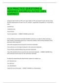 NLN PRACTICE QUESTIONS & VERIFIED ANSWERS RATED 100&percnt; CORRECT