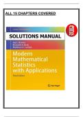 Modern Mathematical Statistics with Applications &ndash; Solutions Manual &lpar;3rd Edition&comma; 2021 &ndash; Pdf&rpar; - Devore