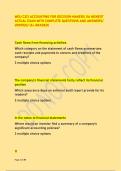 WGU C213 ACCOUNTING FOR DECISION MAKERS OA NEWEST  ACTUAL EXAM WITH COMPLETE QUESTIONS AND ANSWERS&sol;  VERIFED&sol; &lpar;A&plus; GRADED&rpar;