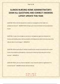 ILLINOIS NURSING HOME ADMINISTRATOR S EXAM AND STUDY GUIDE