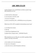 ABC RBS EXAM QUESTIONS AND ANSWERS 2026