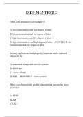 ISDS 3115 TEST 2 QUESTIONS AND ANSWERS 2026