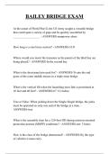 BAILEY BRIDGE EXAM QUESTIONS AND ANSWERS 2026