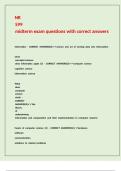NR 599 midterm exam questions with correct answers