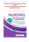 TEST BANK FOR Nursing Today&colon; Transition and Trends 9th Edition by JoAnn Zerwekh & Ashley Zerwekh Garneau &comma; ISBN&colon; 9780323401685 &vert;All Chapters Covered&vert; Guide A&plus;