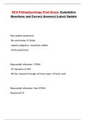 GCU Pathophysiology Final Exam- Cumulative Questions and Correct Answers&vert; Latest Update