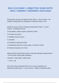 NSG-318 EXAM 1 OBJECTIVE EXAM WITH 100&percnt; CORRECT ANSWERS 2025&sol;2026