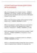 CS 160 Final Exam Review QUESTIONS WITH ANSWERS