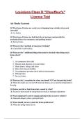 Louisiana Class D "Chauffeur's" License Test Questions and Correct Answers &lpar;100&percnt; VERIFIED&rpar;&vert; 2025&sol;2026