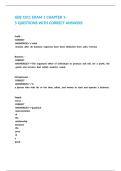 GEB 1011 EXAM 1 CHAPTER 1-5 QUESTIONS WITH CORRECT ANSWERS