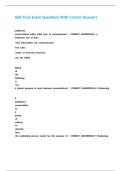GEB Final Exam Questions With Correct Answers