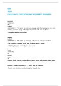 GEB 3213 FSU EXAM 2 QUESTIONS WITH CORRECT ANSWERS&period;