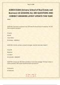 ASREB Real Estate and Business EXAM