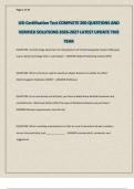 USI Certification Test COMPLETE 200 QUESTIONS AND VERIFIED SOLUTIONS 2026-2027 LATEST UPDATE THIS YEAR