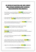 NC DRIVERS ED&vert;QUESTIONS AND 100&percnt; CORRECT WELL DETAILED ANSWERS&vert;LATEST UPDATE&excl;&excl;&excl;&excl; 2026&vert;GUARANTEED PASS&vert;GRADED A&plus;