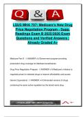 MHA 707 &vert; Medicare Drug Price Negotiation &vert; 35 Questions on Part D&comma; Formularies&comma; Rebates&comma; Access &vert; Louisiana State University Shreveport