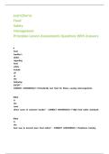 Learn2Serve Food Safety Management Principles Lesson Assessments Questions With Answers 