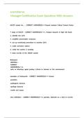 Learn2Serve Manager Certification Exam Questions With Answers&period;
