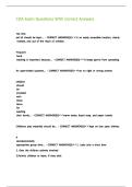 CDA Exam Questions With Correct Answers