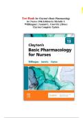 Test Bank For Clayton's Basic Pharmacology for Nurses 19th Edition by Michelle J&period; Willihnganz&comma; &lpar;latest 2025&rpar; all chapters complete pdf download