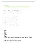 Nursing State MCQs Exam Questions With Correct Answers