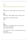 State Exam Nursing New Zealand Questions With Correct Answers 