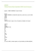 APHON Chemo Course Exam Questions With Correct Answers 