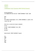 APHON Chemo Certification Exam Questions With Correct Answers