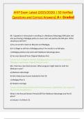 AHIP Exam Latest &lpar;2025&sol;2026&rpar; &vert; 50 Verified Questions and Correct Answers&vert; A&plus; Graded