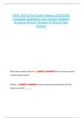 FINC 3610 Final Exam Newest 2025&sol;2026  Complete Questions and Correct Detailed  Answers Already Graded A&plus;&vert;Brand New  Version 