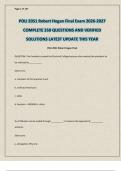POLI 2051 Robert Hogan Final Exam 2026-2027 COMPLETE 350 QUESTIONS AND VERIFIED SOLUTIONS LATEST UPDATE THIS YEAR