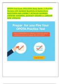 OPOTA Final Exam 2025&sol;2026 Study Guide &vert; 5 Practice  Versions with Updated Questions & Explanations  QUESTIONS AND CORRECT DETAILED ANSWERS  &lpar;VERIFIED ANSWERS&rpar; &vert;ALREADY GRADED A&plus;&vert;&vert;BRAND  NEW VERSION&excl;&excl; 