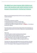PN 4006 Final Latest Update 2025-2026 Actual  Exam 130 Questions with 100&percnt; Verified Correct  Answers Guaranteed A&plus; Verified by Professor