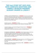 TIES test STUDY SET 2025-2026 WITH COMPLETE QUESTIONS AND CORRECT DETAILED ANSWERS ALREADY GRADED A&plus;&vert;&vert;PASS&excl;&excl;&excl;