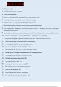 NHA CCMA exam  Questions and Answers