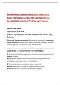 PN 4006 Final Latest Update 2025-2026 Actual Examz