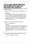 LRA 211 FINAL REVIEW QUESTIONS AND ANSWERS WITH COMPLETE SOLUTIONS 100&percnt; CORRECT&excl;&excl;&excl;