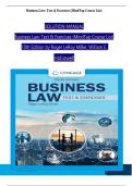 SOLUTION MANUAL Business Law&colon; Text & Exercises &lpar;MindTap Course List&rpar; 10th Edition by Roger LeRoy Miller&comma; William E&period; Hollowell&comma; ISBN&colon;9780357717417
