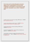 WGU D116 ADVANCED PHARMACOLOGY  OBJECTIVE ASSESSMENT EXAM WITH  VERIFIED ANSWERS&vert;&vert; GUARANTEED PASS&vert;&vert;  ALREADY GRADED A&plus;&vert;&vert; LATEST VERSION  2025