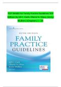 Test Bank For Family Practice Guidelines 5th Edition by Jill C&period; Cash&comma; Cheryl A&period; Glass&comma; &lrm;Jenny Mullen 9780826135834 Chapter 1-23 Complete Guide