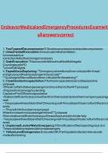 Endeavor Medical and Emergency Procedures Exam with all answers correct