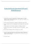 ENDOCRINE PRACTICE QUESTIONS &lpar;N2 EXAM 2&rpar; WITH ALL ANSWERS