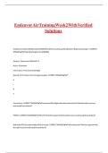 Endeavor Air Training Week 2 With Verified Solutions