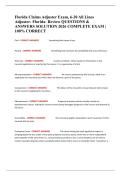 Florida Claims Adjuster Exam&comma; 6-20 All Lines Adjuster- Florida- Review QUESTIONS & ANSWERS SOLUTION 2026 COMPLETE EXAM &vert; 100&percnt; CORRECT