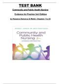 Test Bank &ndash; Community and Public Health Nursing&colon; Evidence for Practice&comma; 3rd Edition by Rosanna DeMarco & Margaret Walsh &vert; Complete Chapters 1&ndash;25