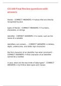 CS 160 Final Review questions with answers&period;