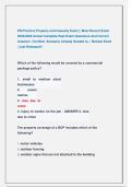 PSI Practice Property and Casualty Exam &vert;&vert; Most Recent Exam  2025&vert;2026 Actual Complete Real Exam Questions And Correct  Answers  &lpar;Verified  Answers&rpar; Already Graded A&plus; &vert; Newest Exam  &vert; Just Released&excl;&excl;