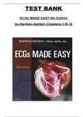 ECGs Made Easy&comma; 6th Edition by Barbara Aehlert &ndash; Complete Test Bank for Chapters 1&ndash;10